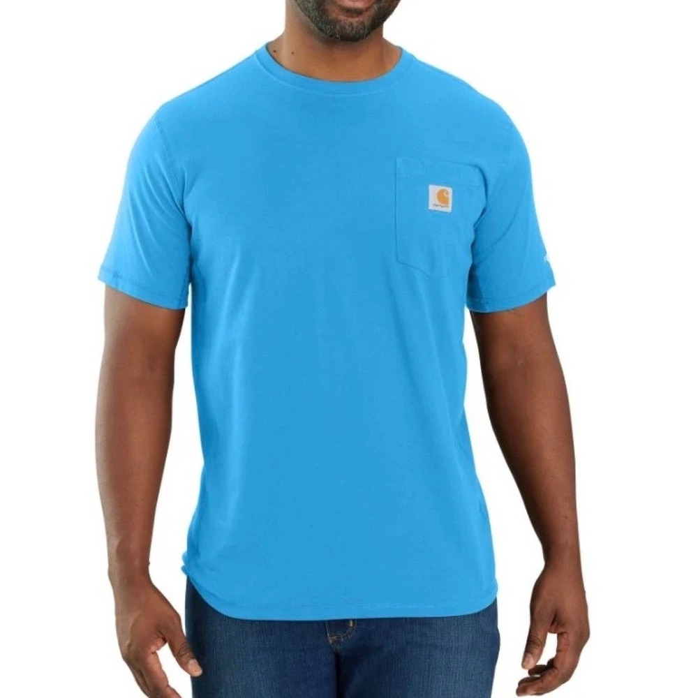Carhartt Men's Force Pocket Short Sleeve T-Shirt Blue Size XL NWT